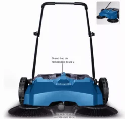 Balayeuse Mécanique Trike-S SCHEPPACH Avec Bac De Ramassage 22 Litres - 5909803900